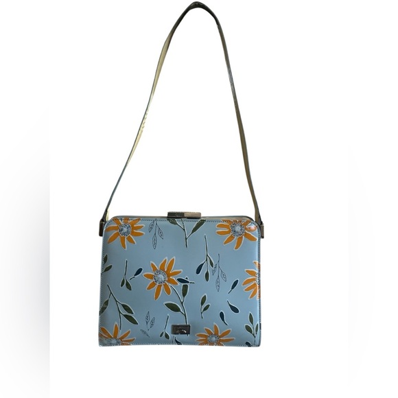 MOSCHINO Mini Structured Floral Shoulder Bag Vintage - Picture 1 of 9